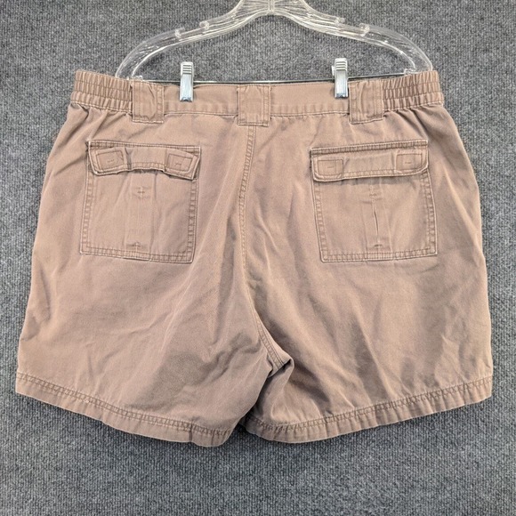 Boca Classics Men's Cargo Shorts Tan Size 40 100% Cotton Pockets - Picture 2 of 10